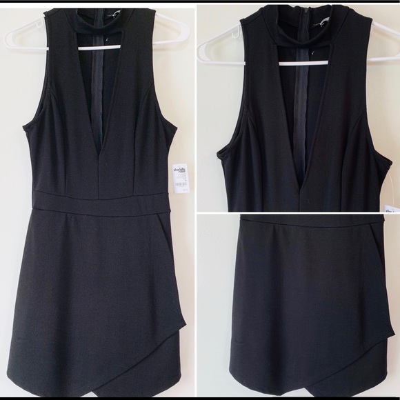 Charlotte Russe Pants - Final Price Romper Charlotte Russe Deep V Black M